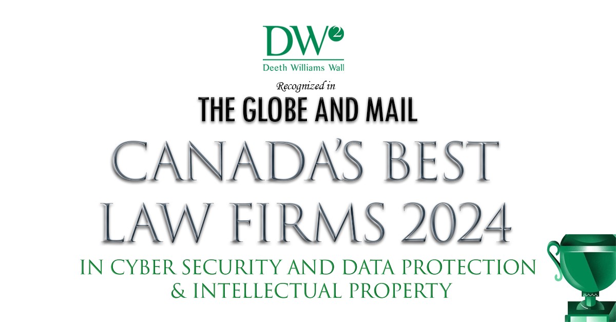 Dww recognized in the globe and mail s best law firms in canada 2024